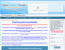 Tablet Screenshot of cypruspropertydreams.com